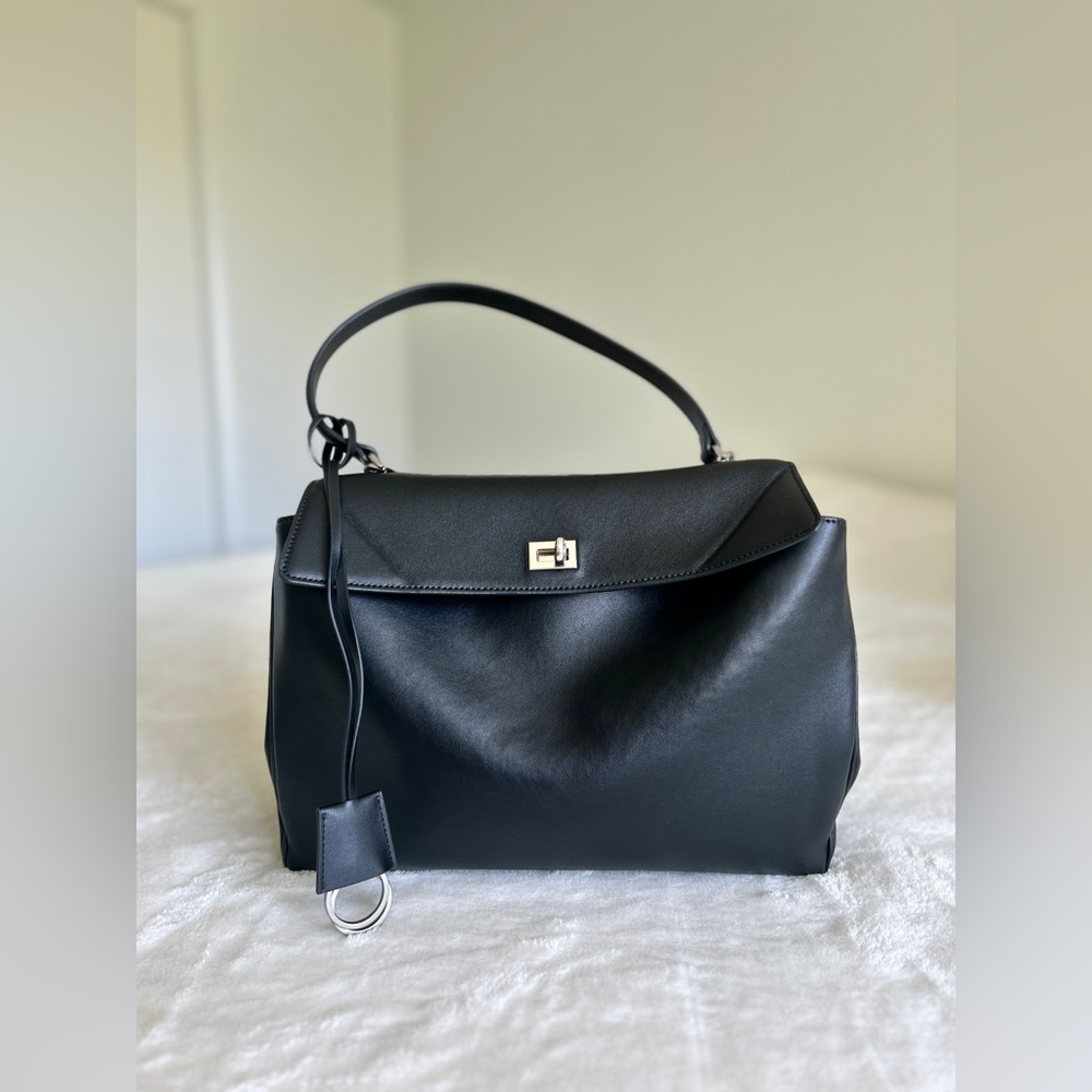 NWOT Black Leather Handbag